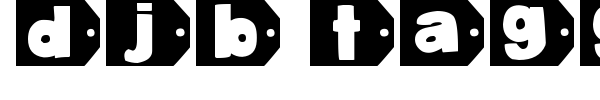 DJB Tagged Again font preview